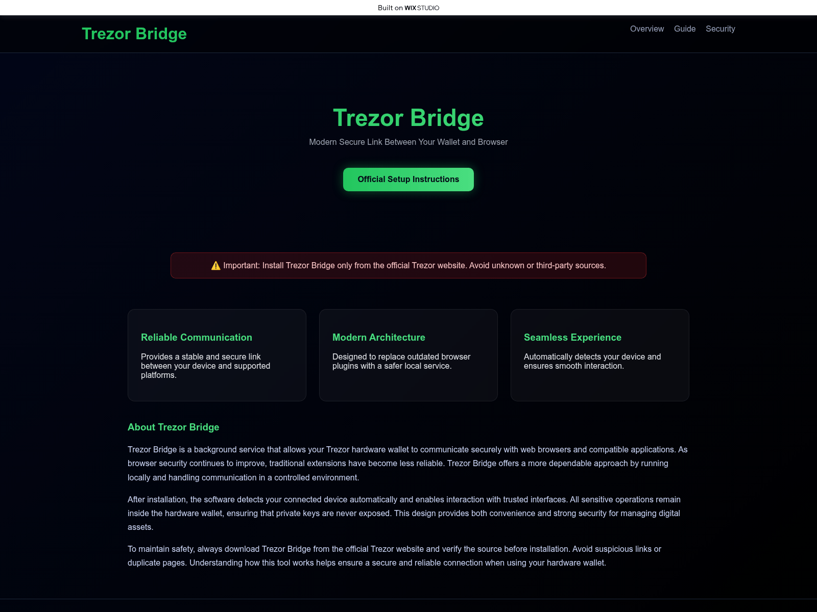 Screenshot of search-bridge.wixstudio.com