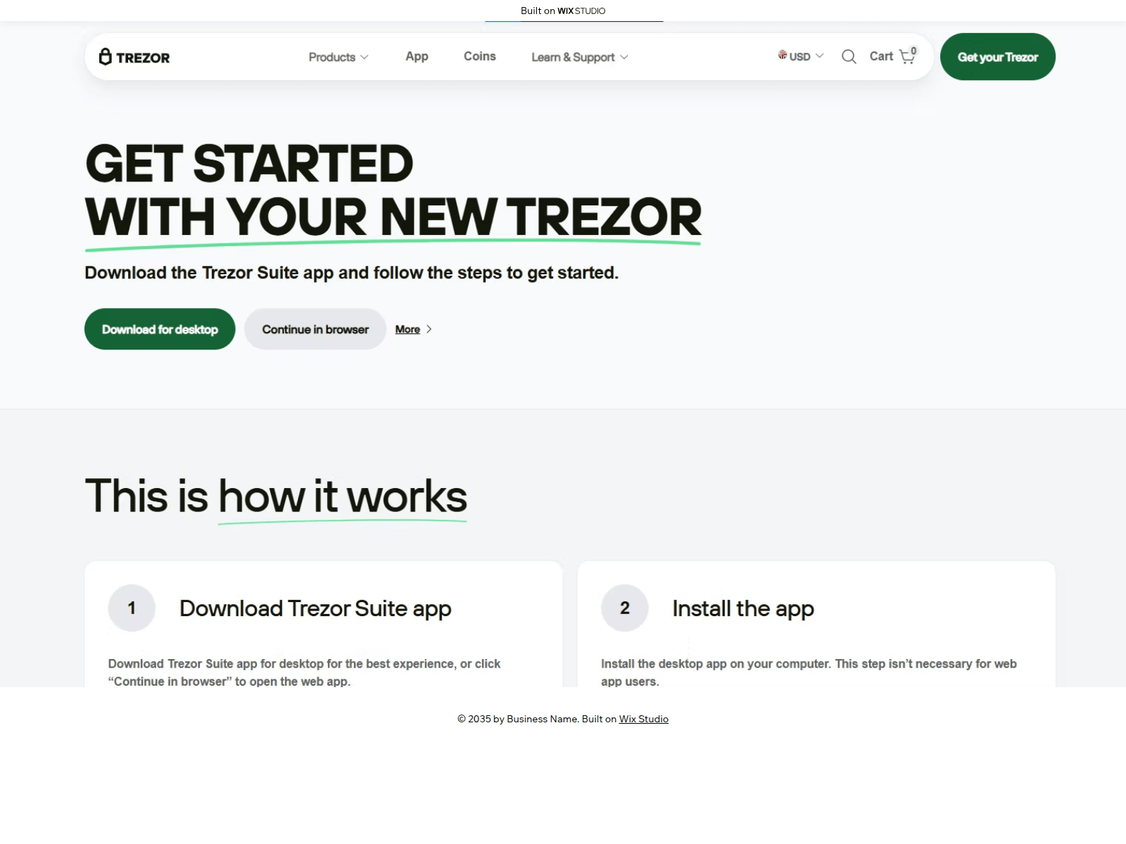 Screenshot of suiteapp-trexos.wixstudio.com