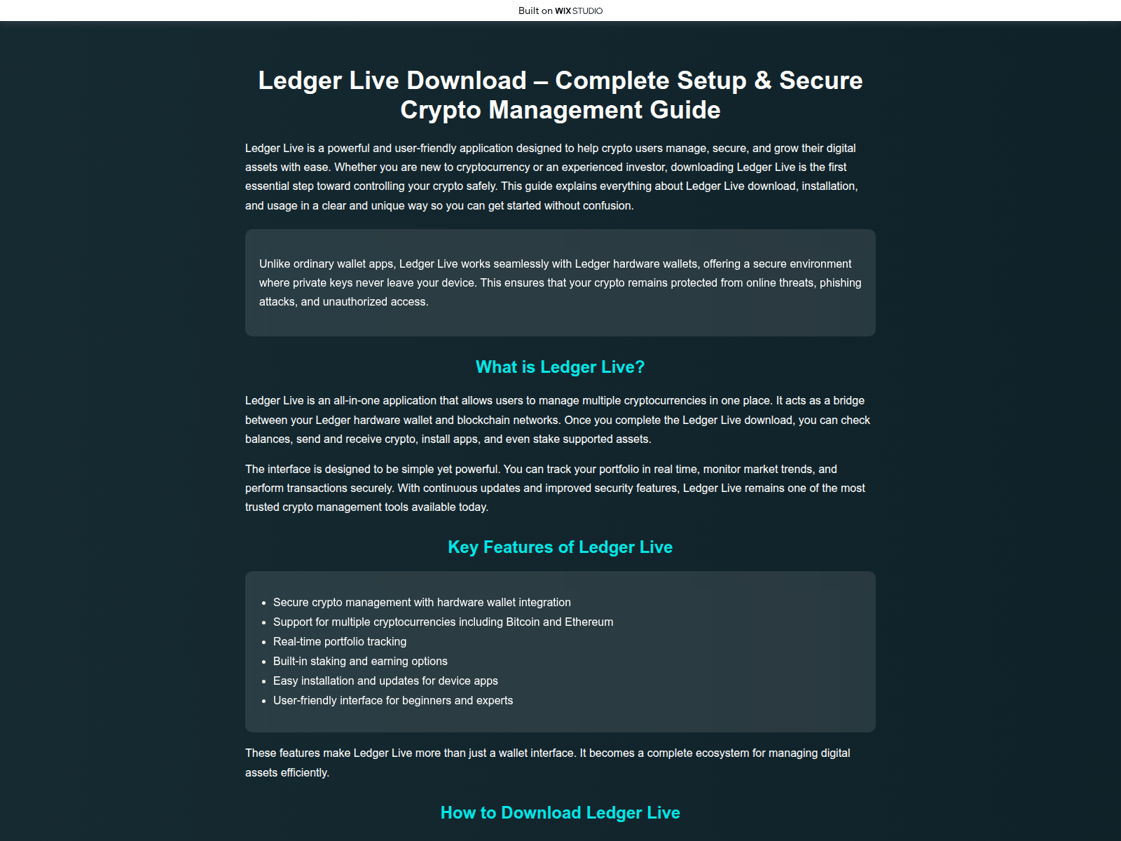 Screenshot of livvdownload.wixstudio.com