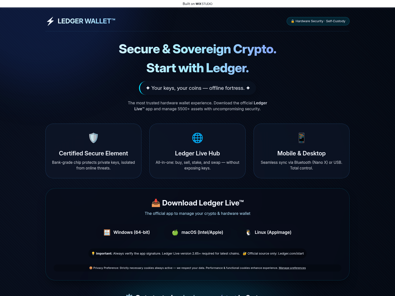Screenshot of lledgr.wixstudio.com
