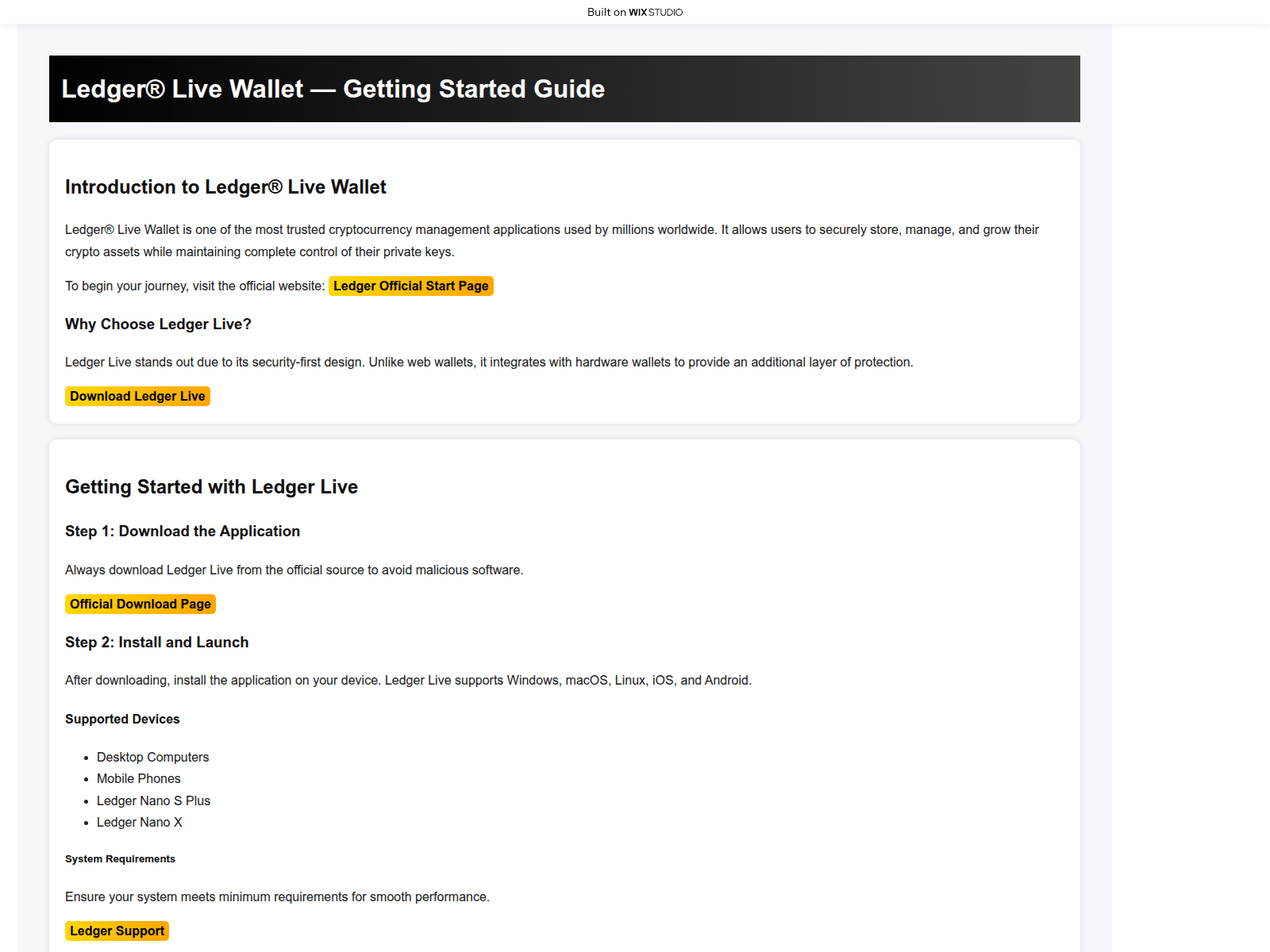 Screenshot of platsform-livestarts.wixstudio.com