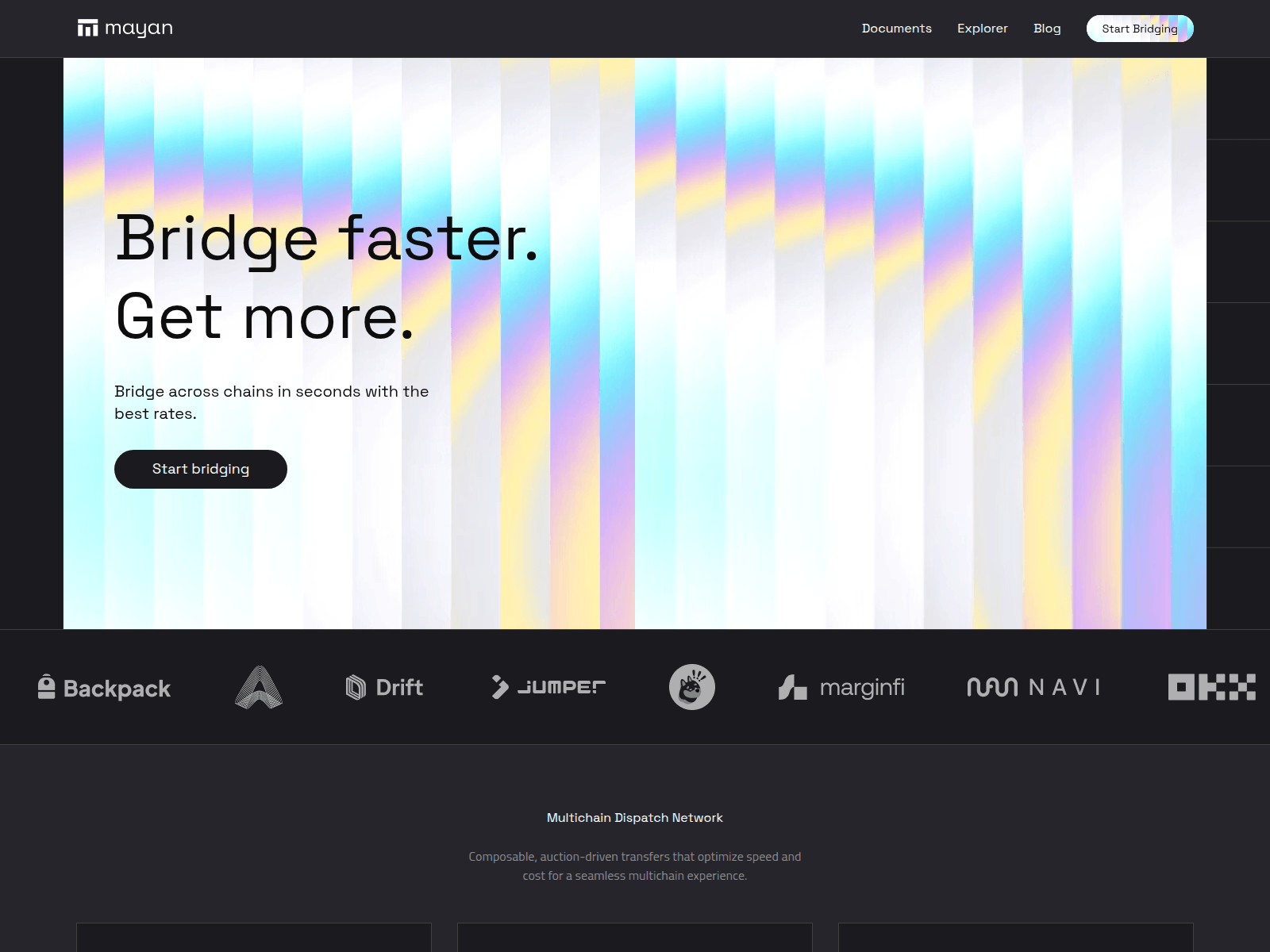 Screenshot of mayanswap.com