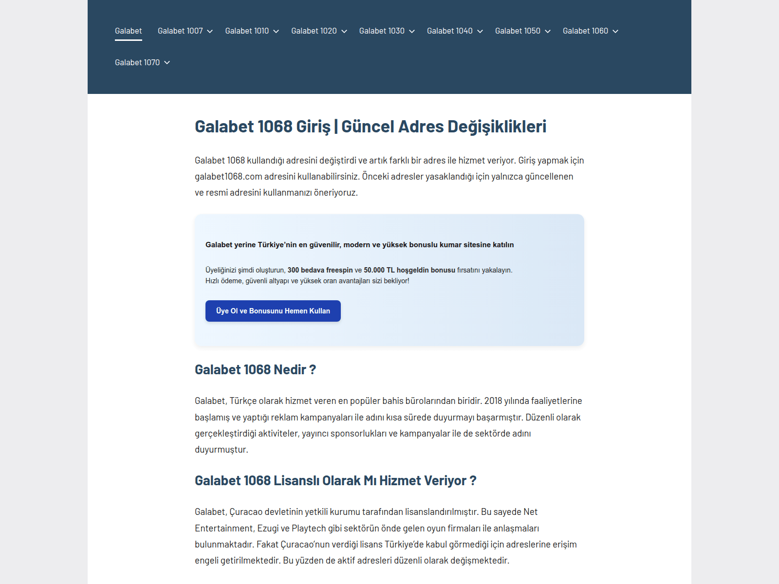 Screenshot of galabetz.com