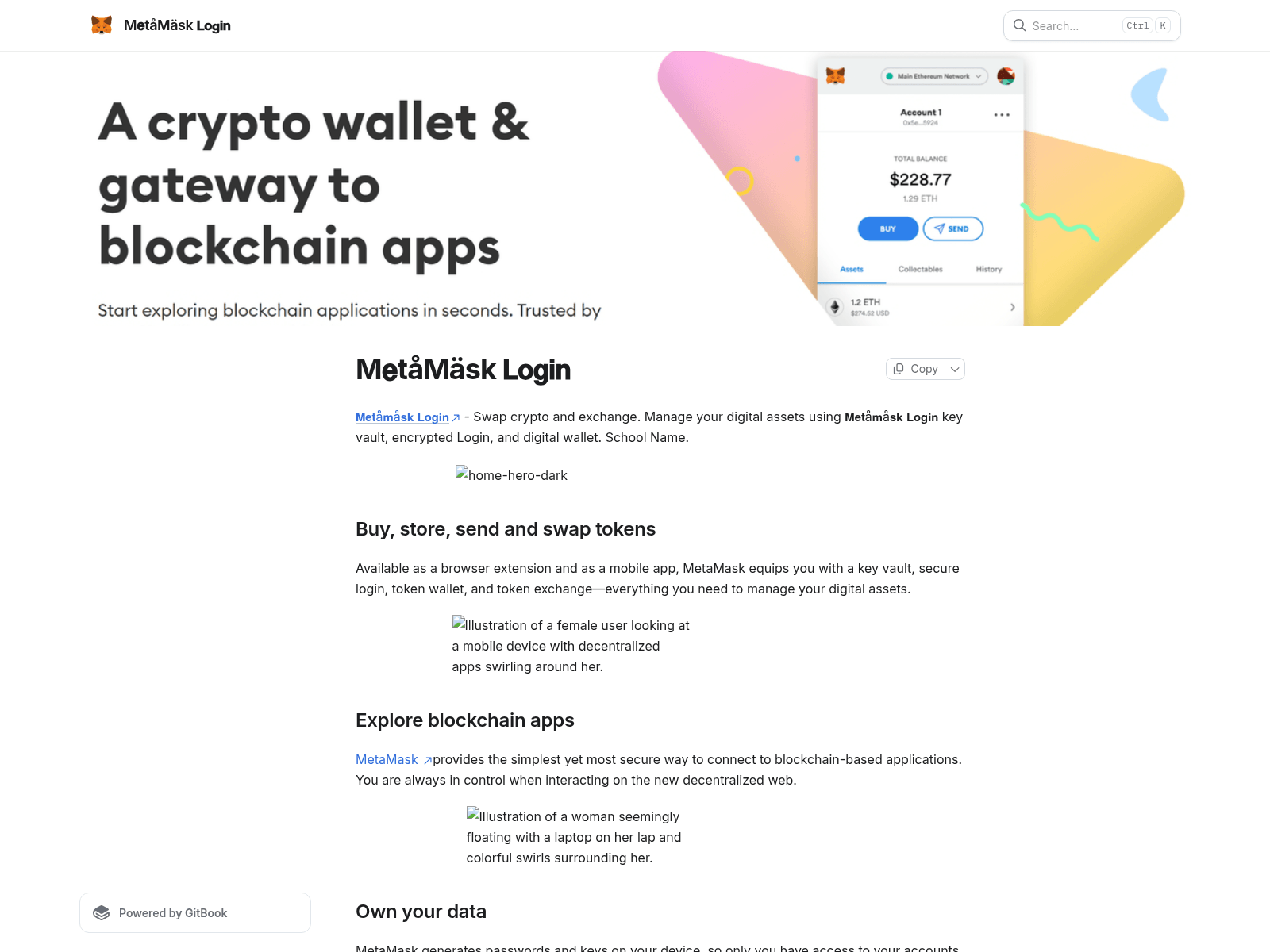 Screenshot of metamcak-logun.gitbook.io