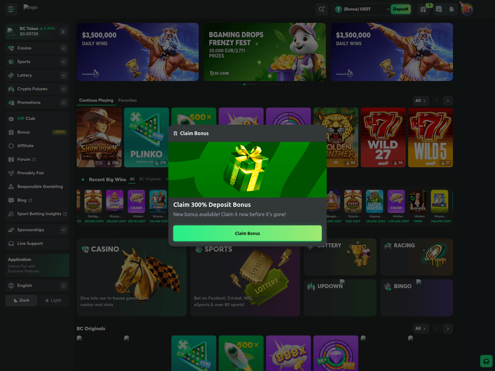 Screenshot of bc.claims