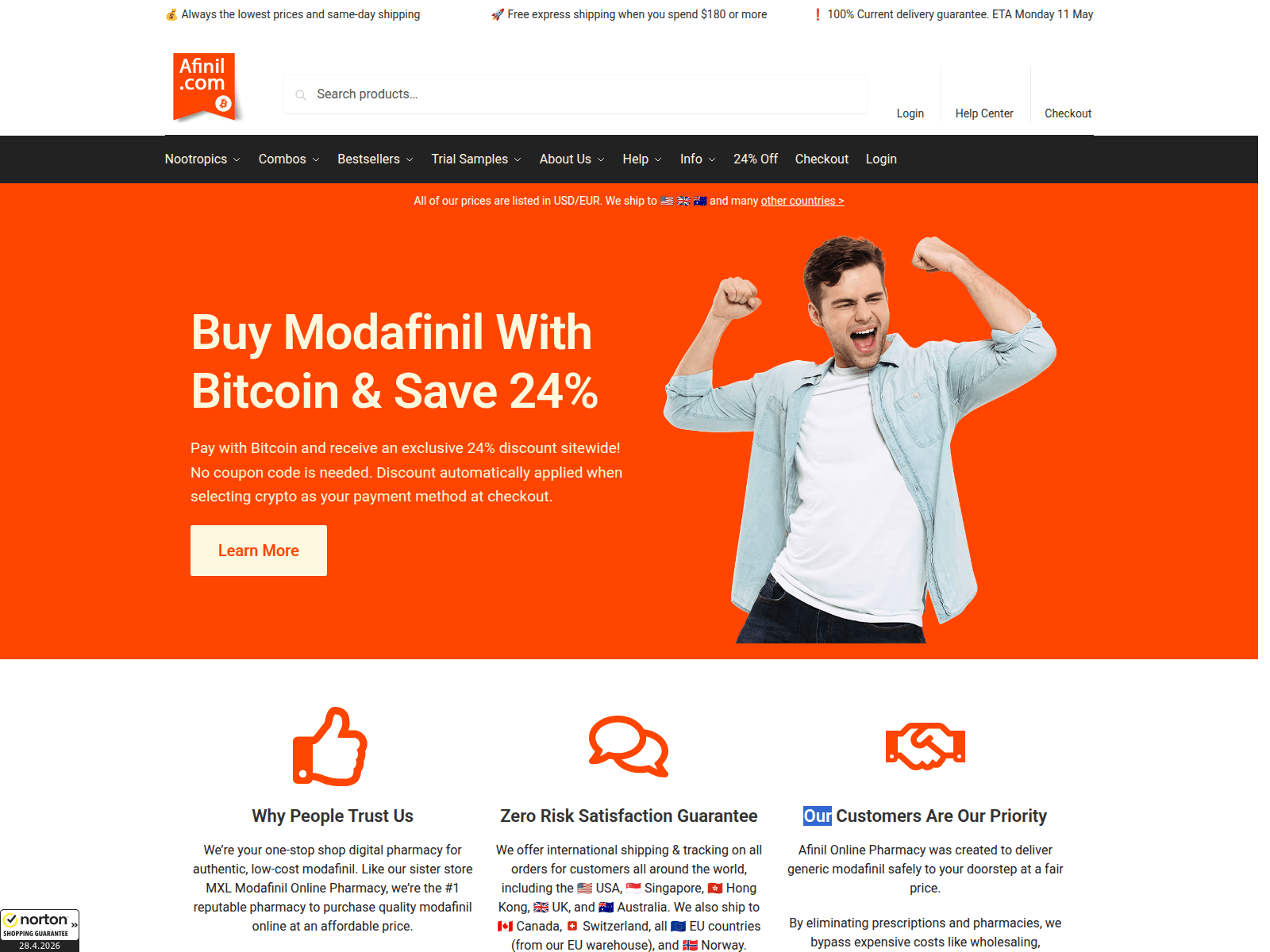 Screenshot of afinil.com