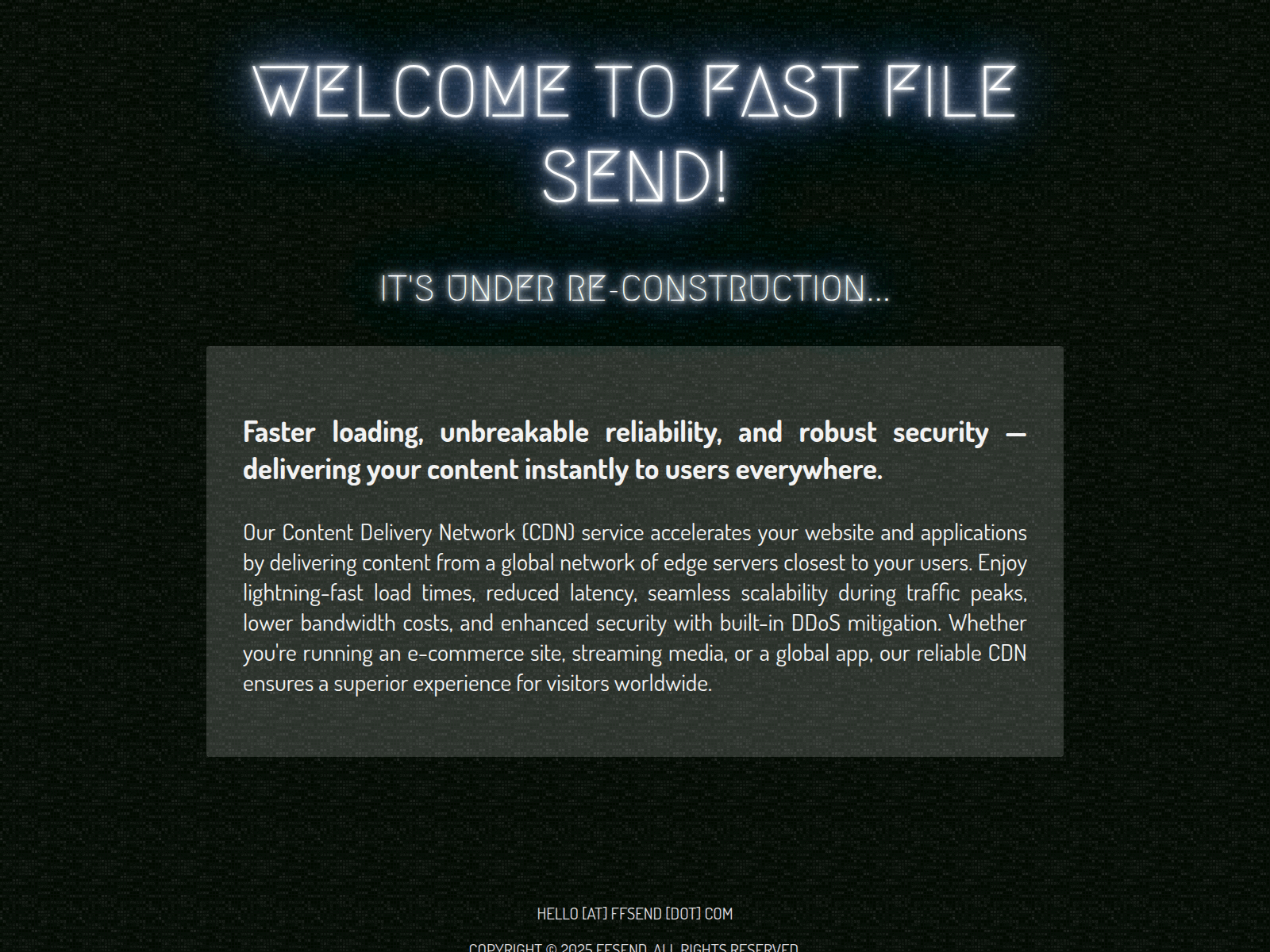 Screenshot of ffsend.com