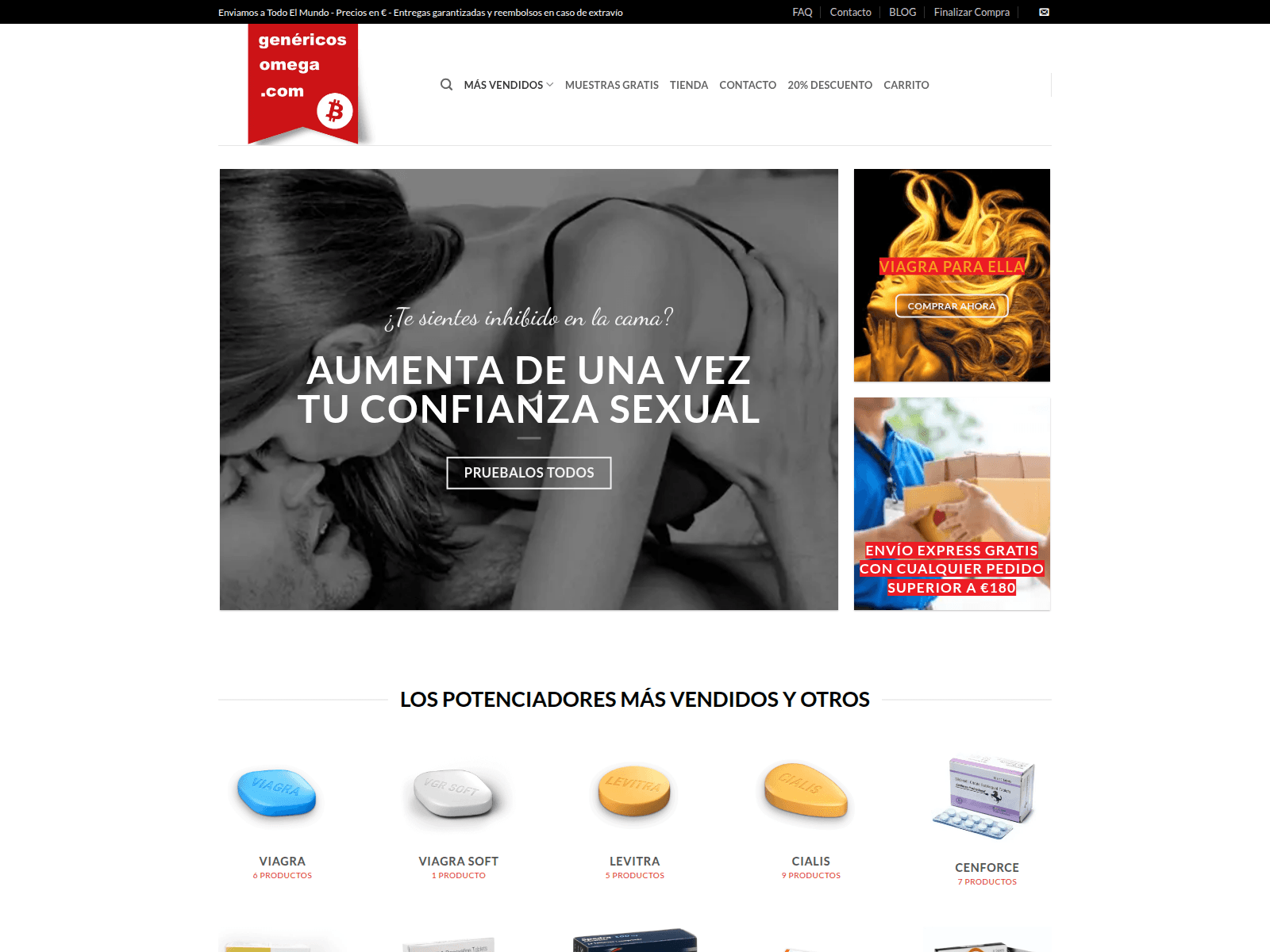 Screenshot of genericosomega.com