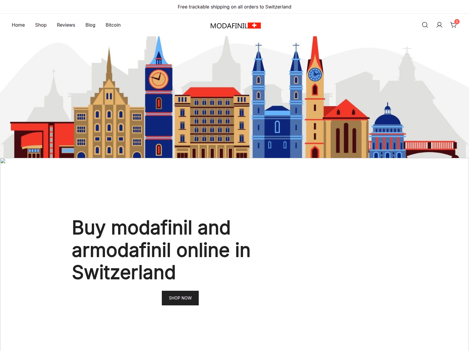 Screenshot of modafinilswitzerland.com