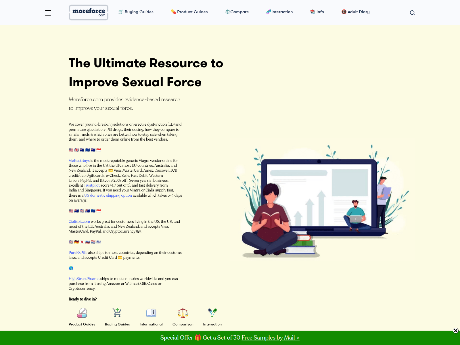Screenshot of moreforce.com