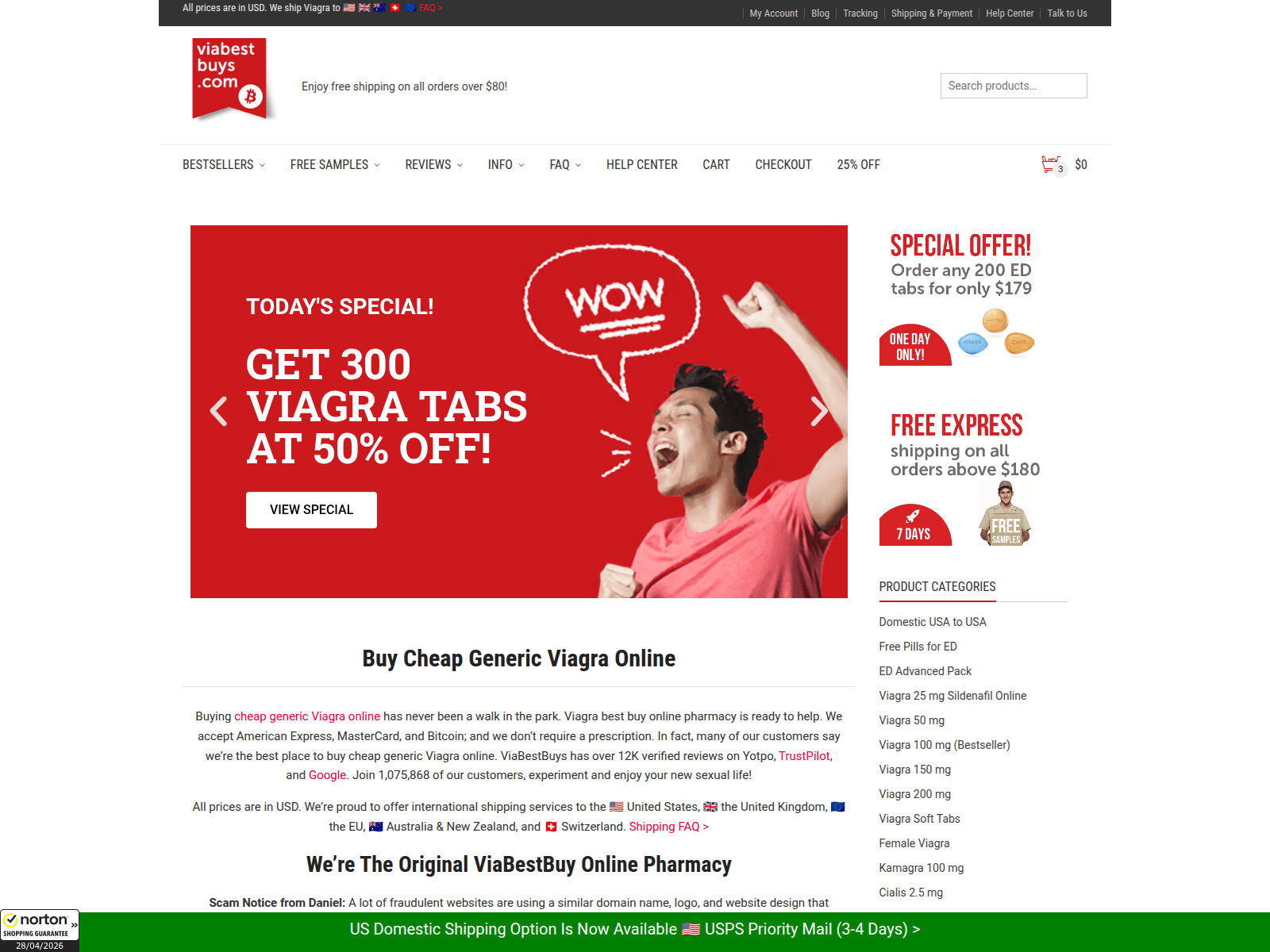 Screenshot of viabestbuy.com