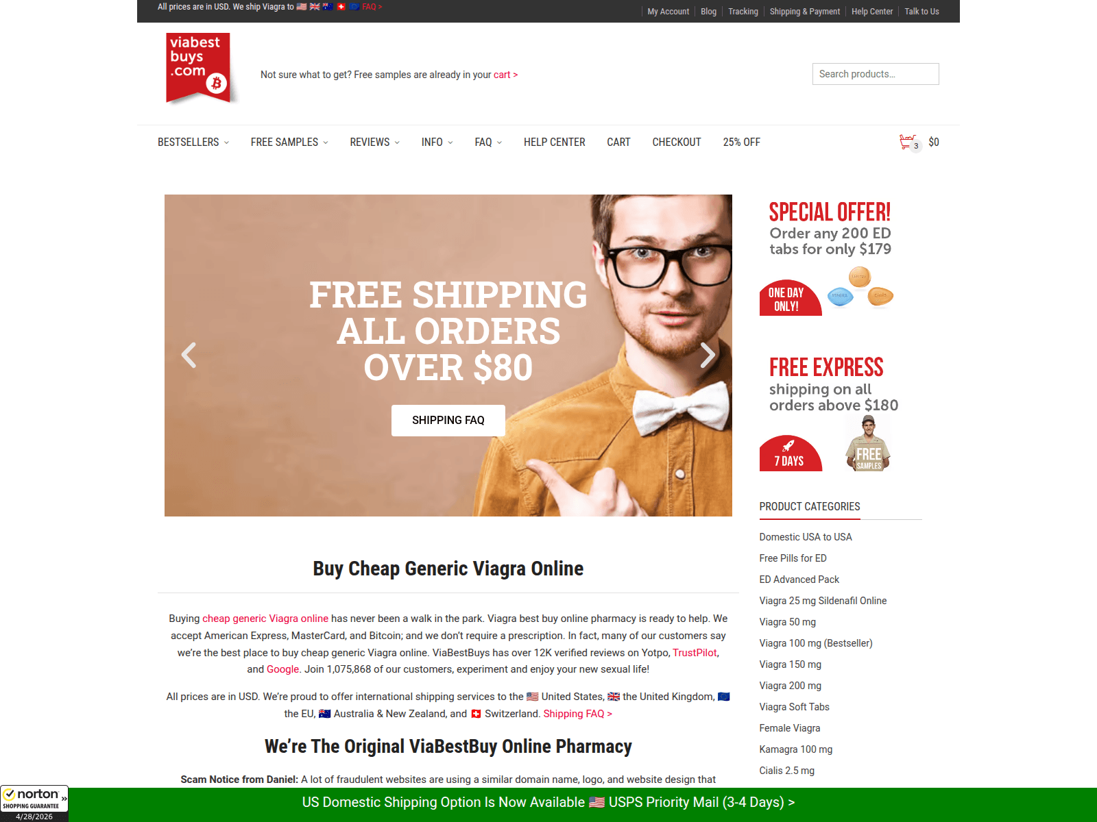 Screenshot of viagrabestbuy.com