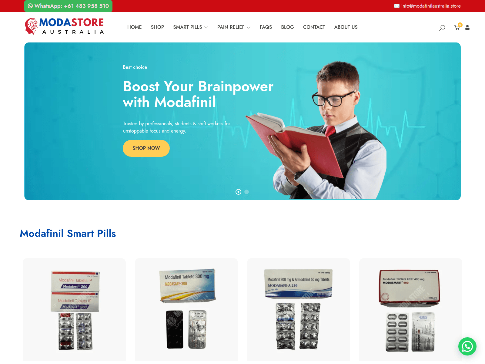 Screenshot of modastore-australia.com