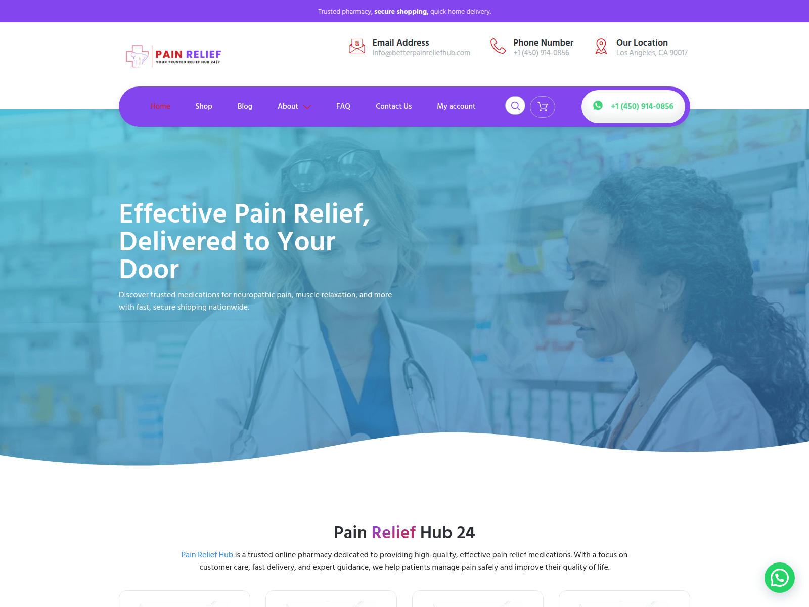 Screenshot of betterpainreliefhub.com