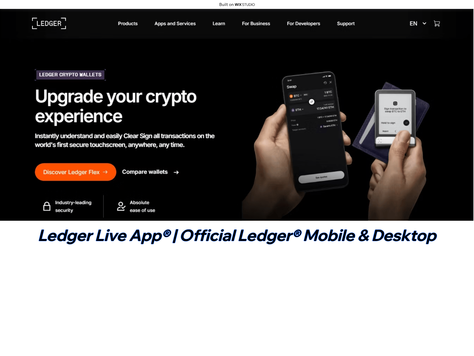 Screenshot of en-appslive.wixstudio.com