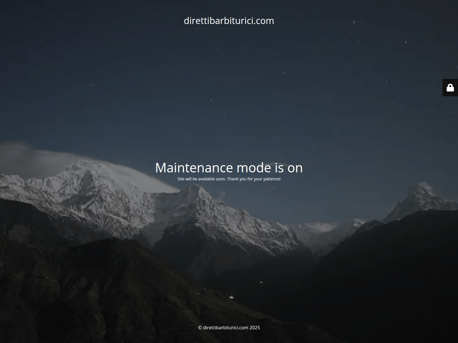 Screenshot of direttibarbiturici.com