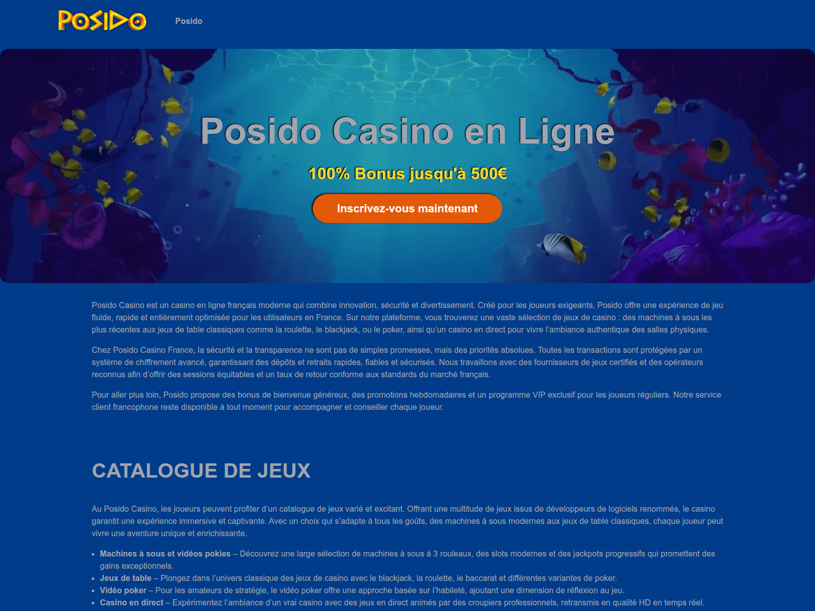 Screenshot of casinoposido1.com