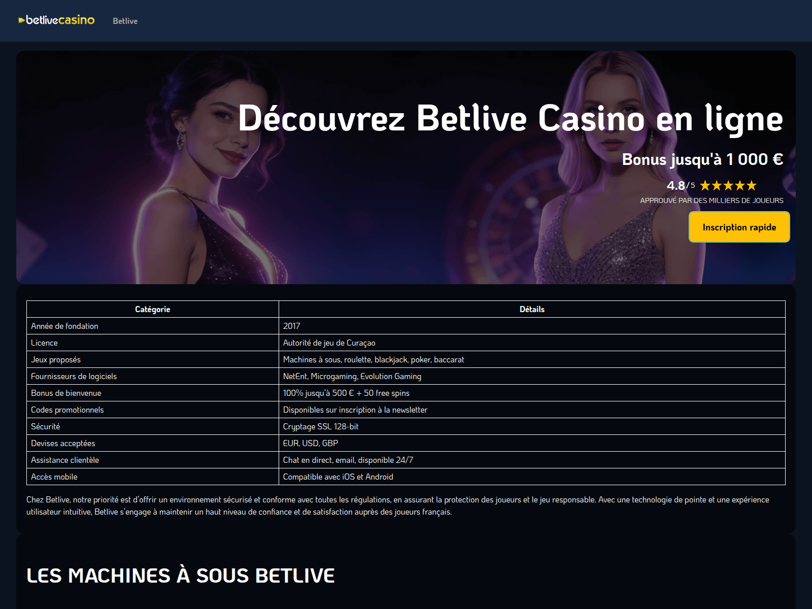 Screenshot of betlive-fr-casino.com