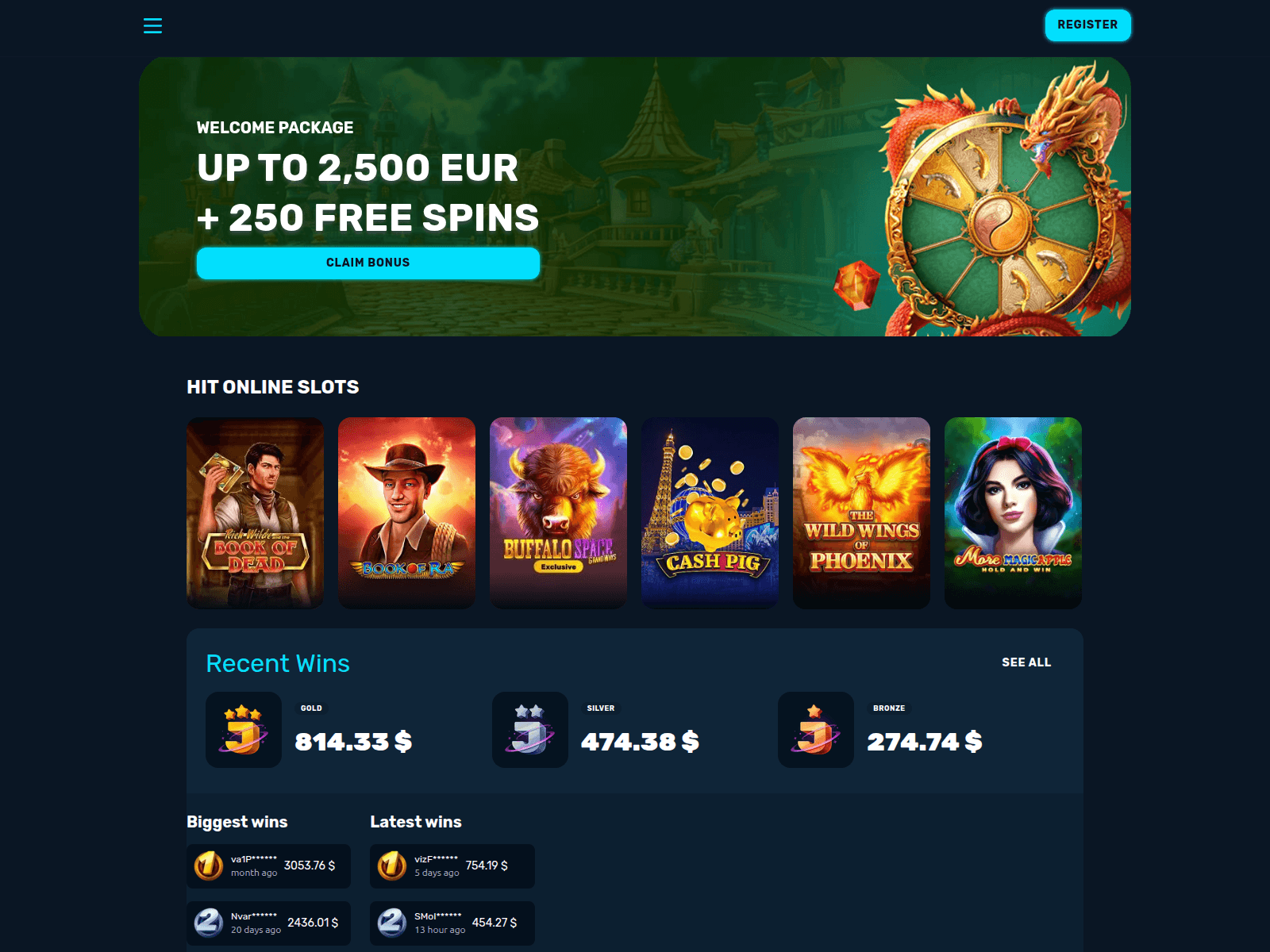 Screenshot of casinobello8.com