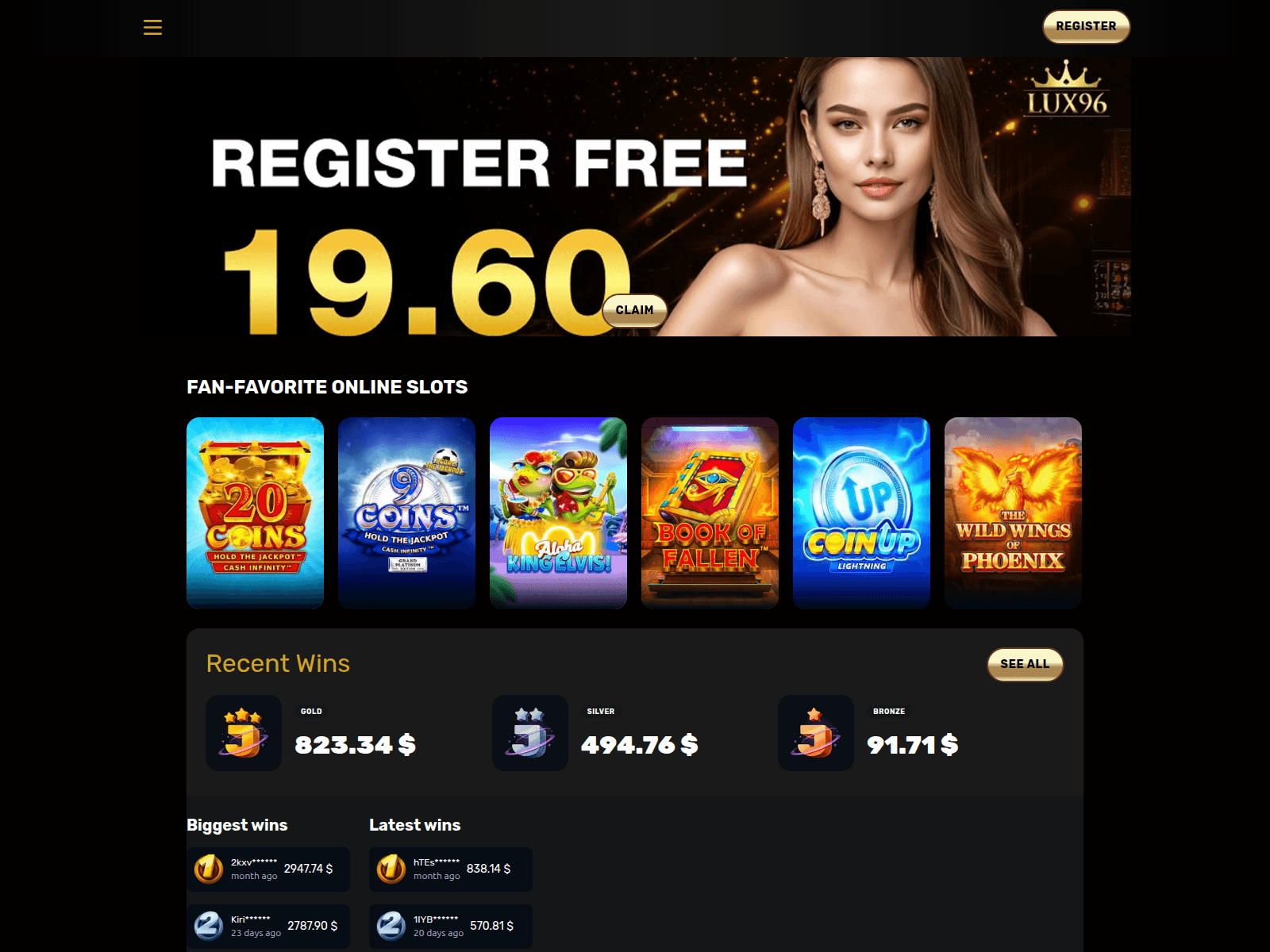 Screenshot of lux96-au.com