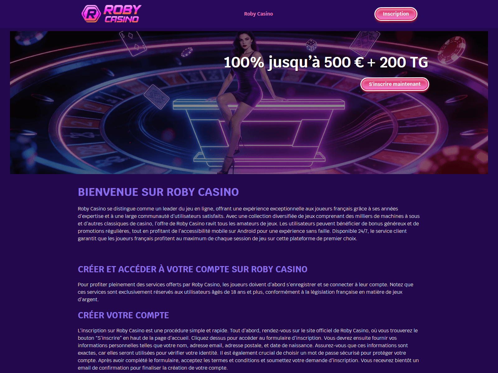 Screenshot of roby-casino5.com