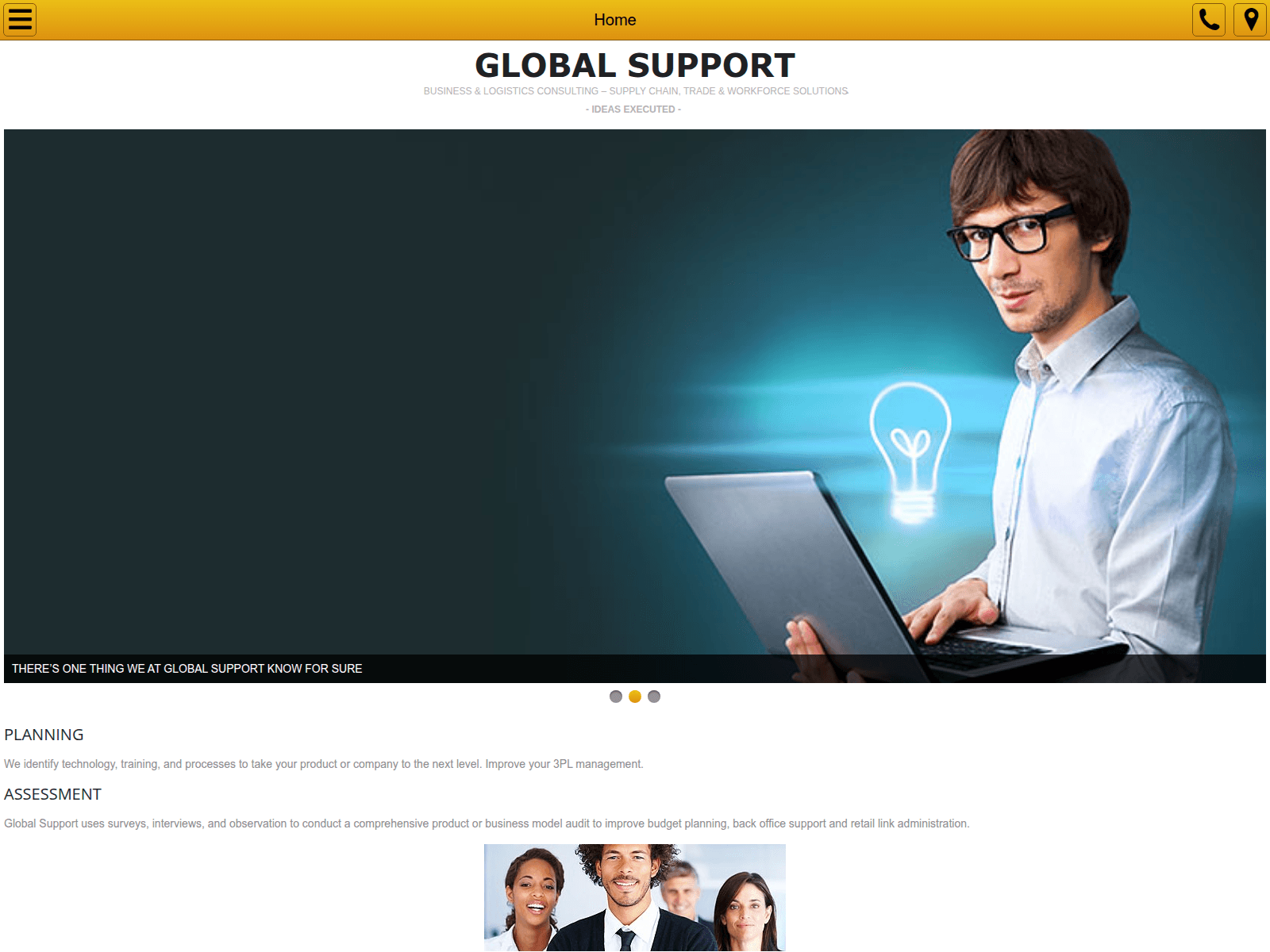 Screenshot of globalsupport.com