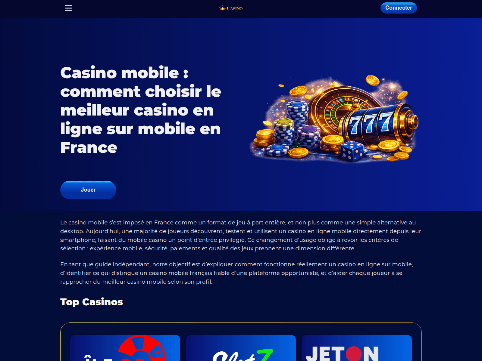 Screenshot of casino-mobile-france.com