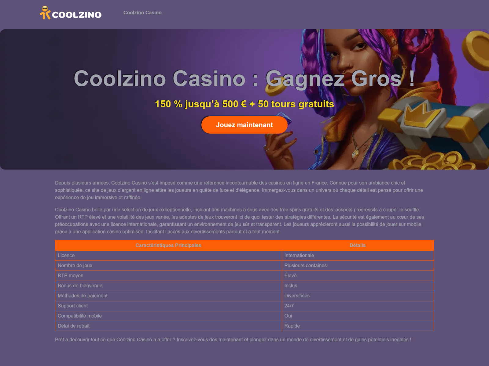 Screenshot of coolzino-casino2.com