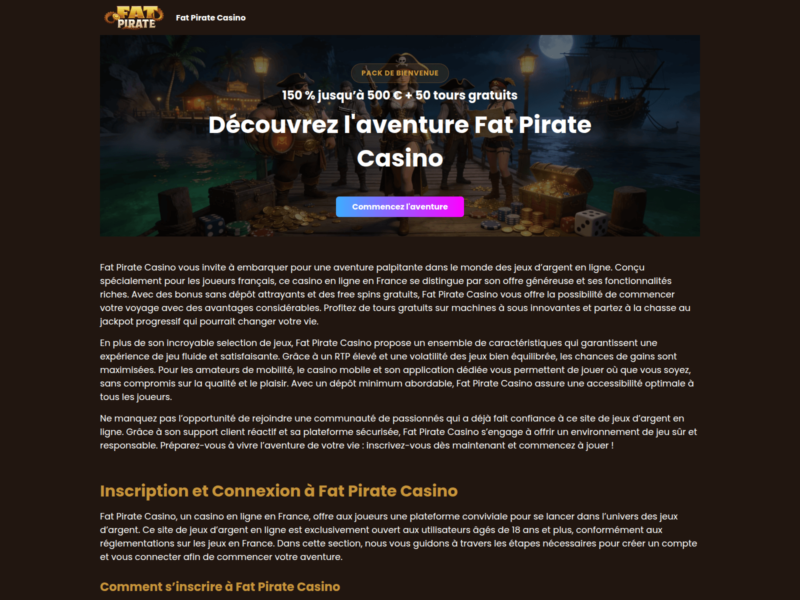 Screenshot of fatpirate-casino3.com