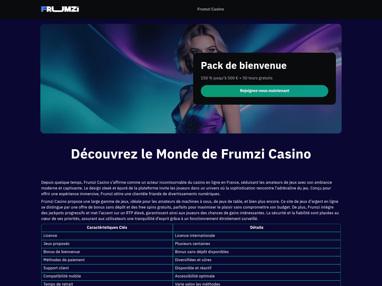 Screenshot of frumzi-casino-fr2.com