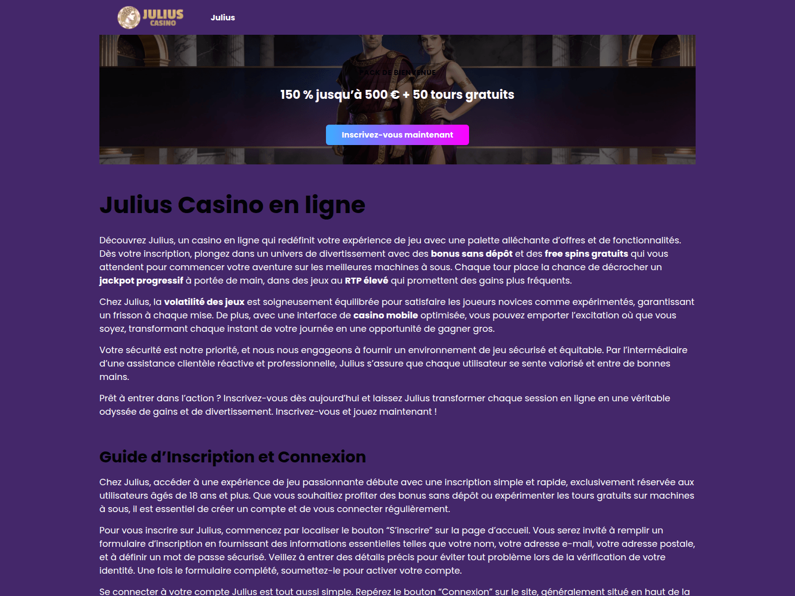Screenshot of julius-fr2.com
