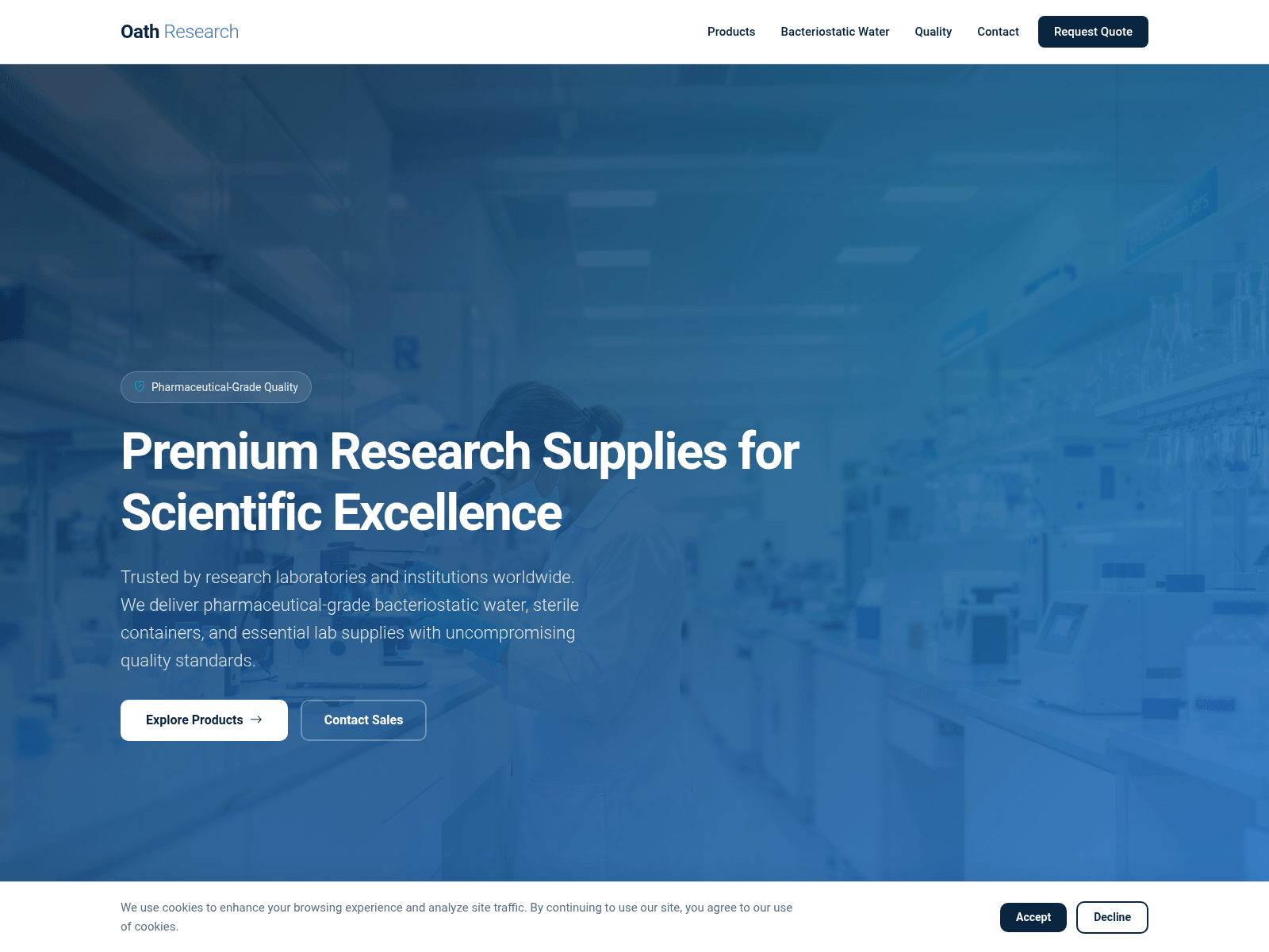 Screenshot of oathresearchllc.com