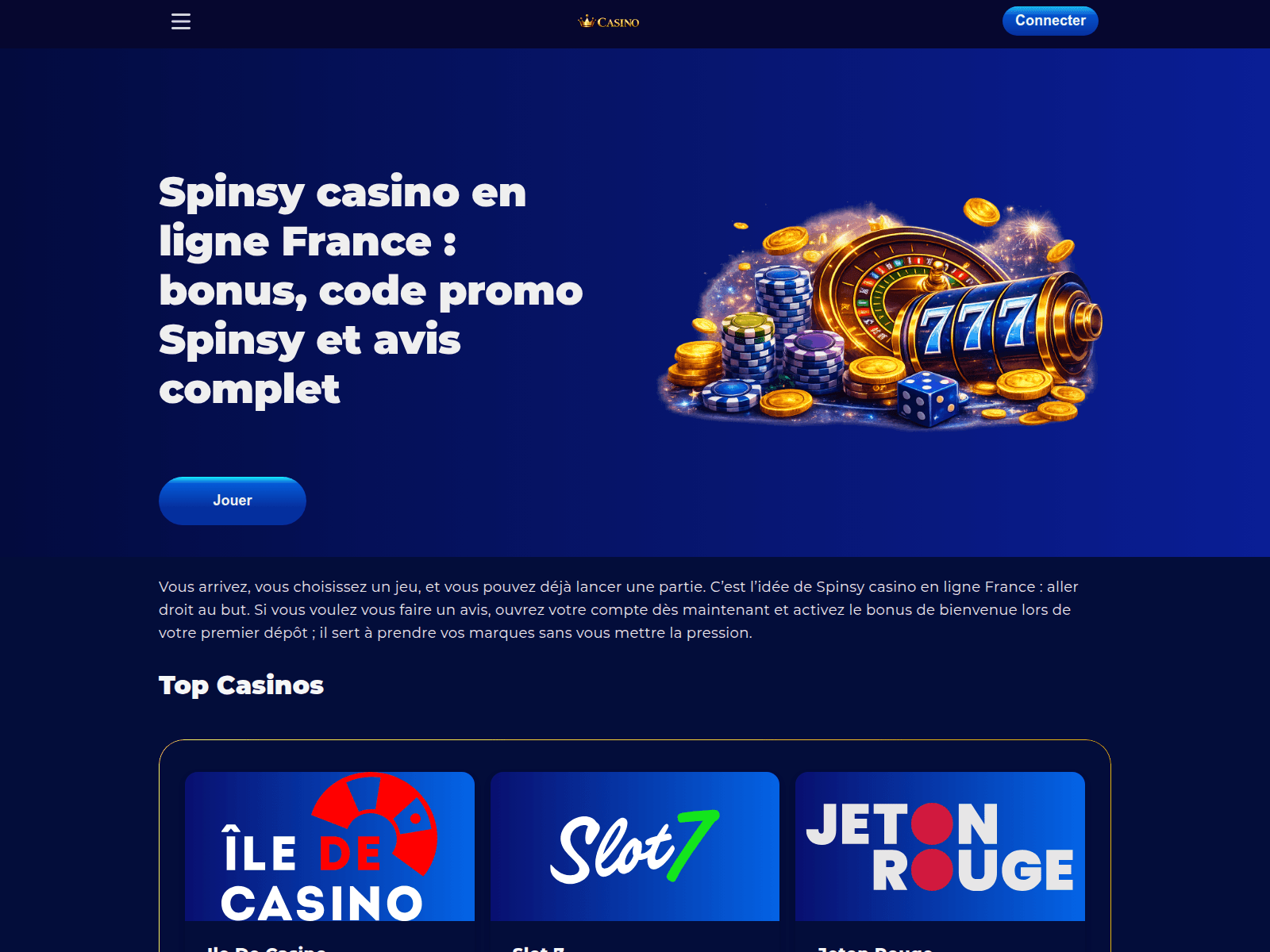 Screenshot of spincy-casino-promocode.com