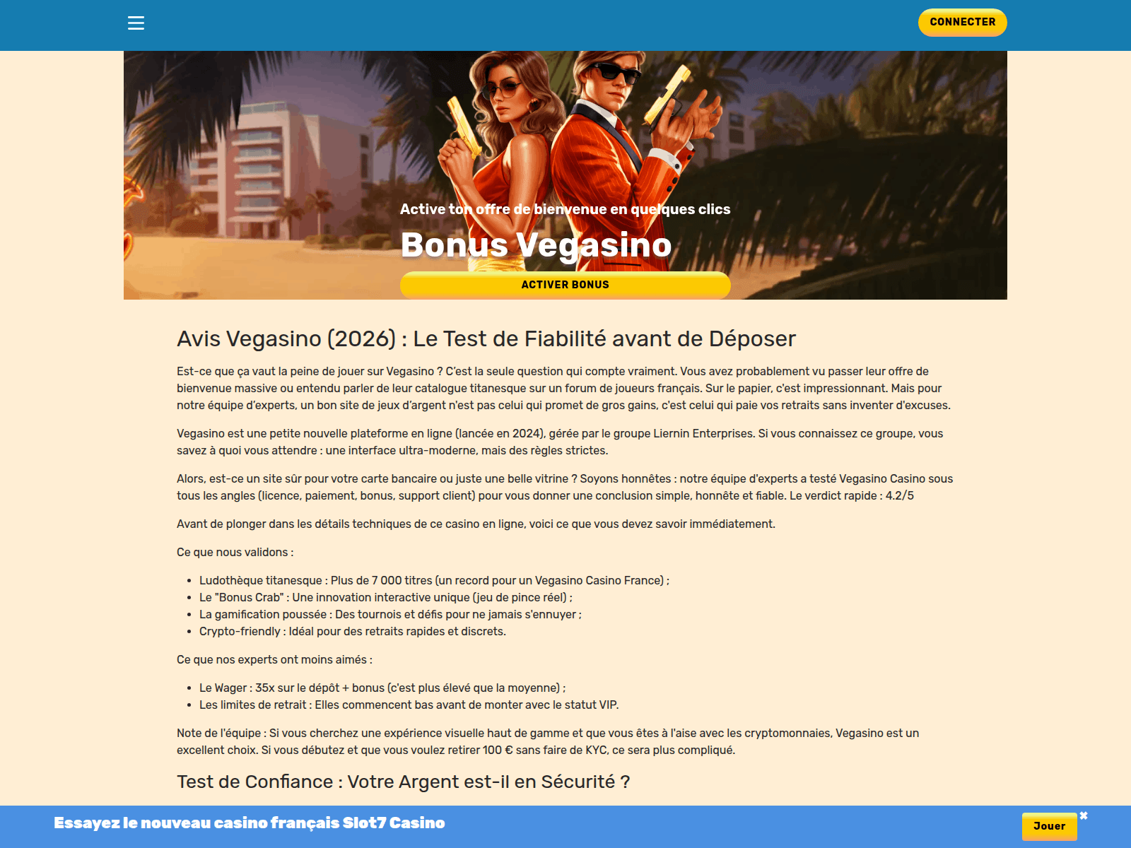 Screenshot of vegasino1-casino.com