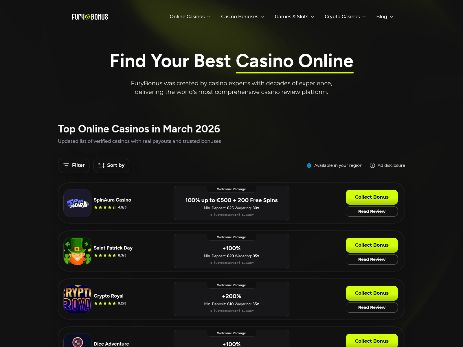 Screenshot of furybonus.com
