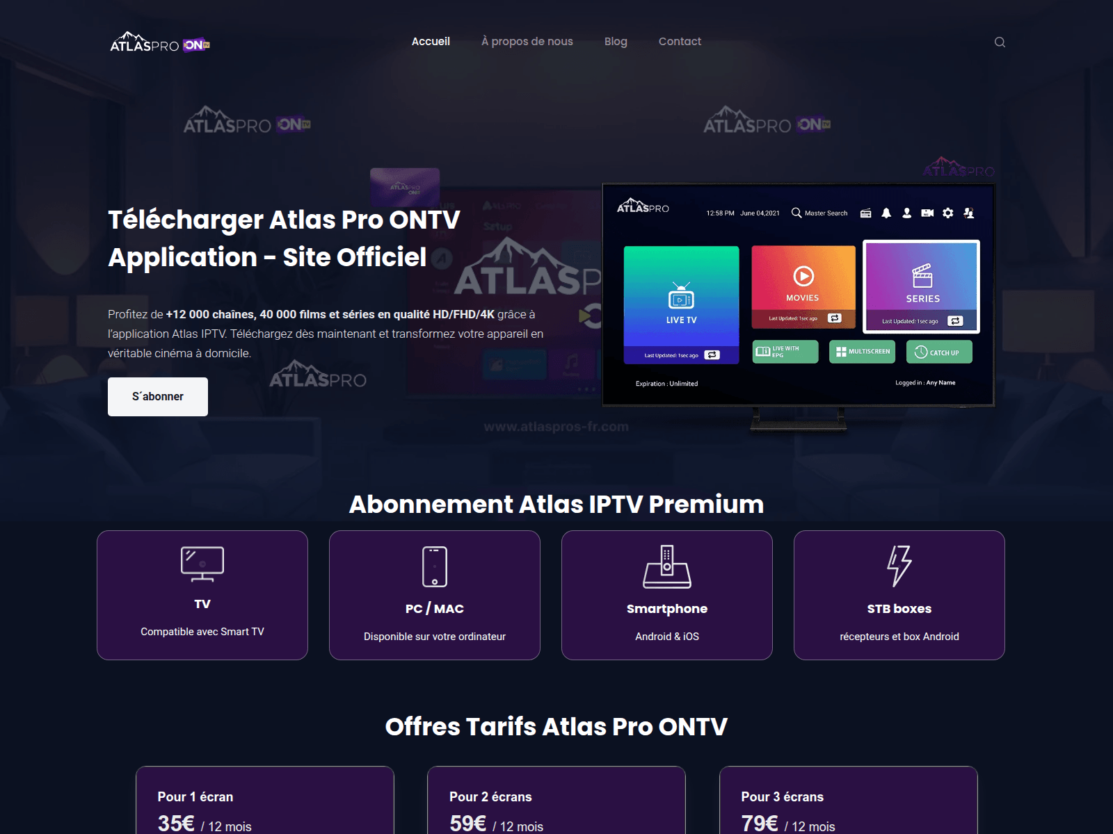 Screenshot of atlaspros-fr.com