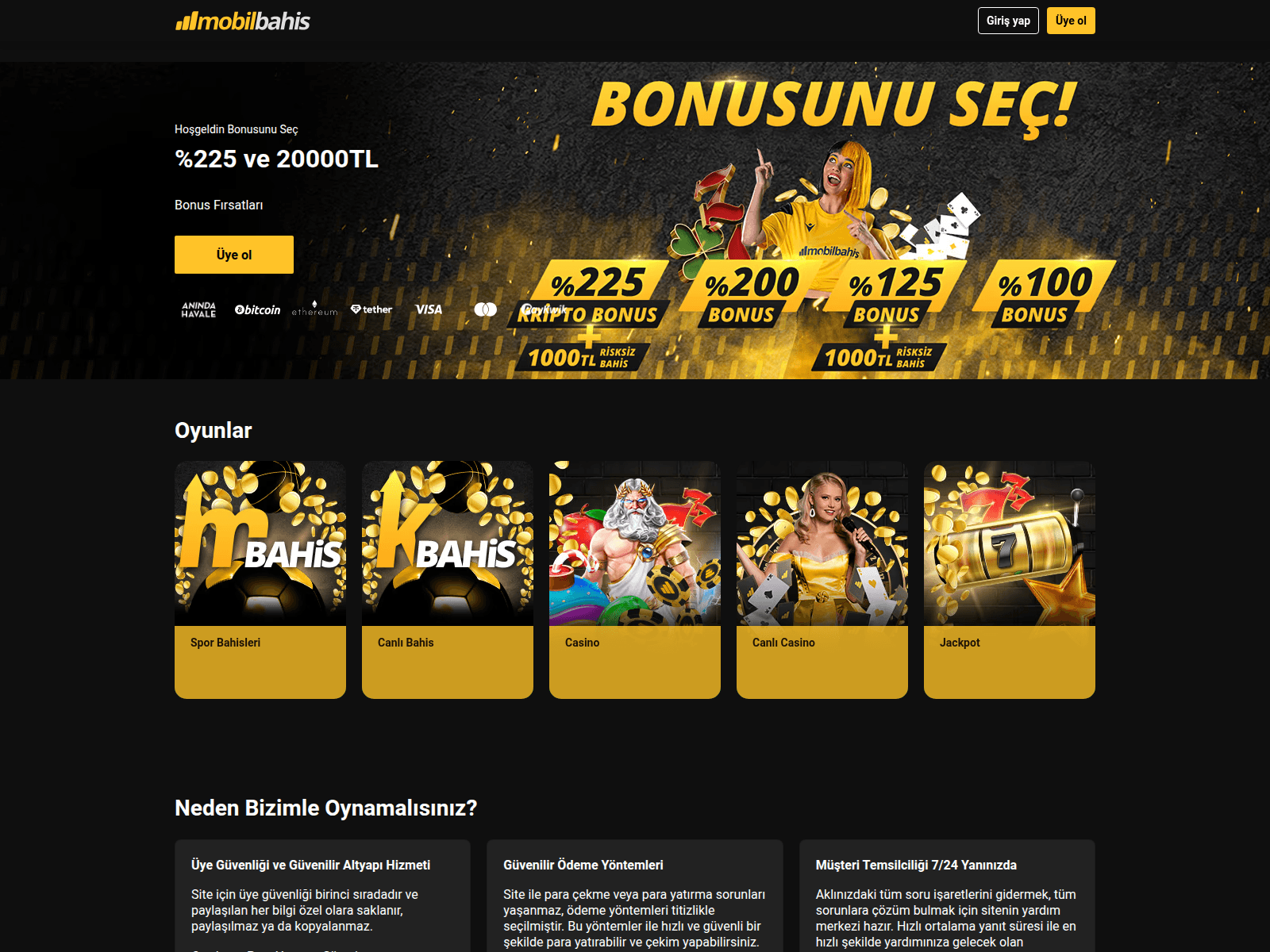 Screenshot of mobilbahis.com