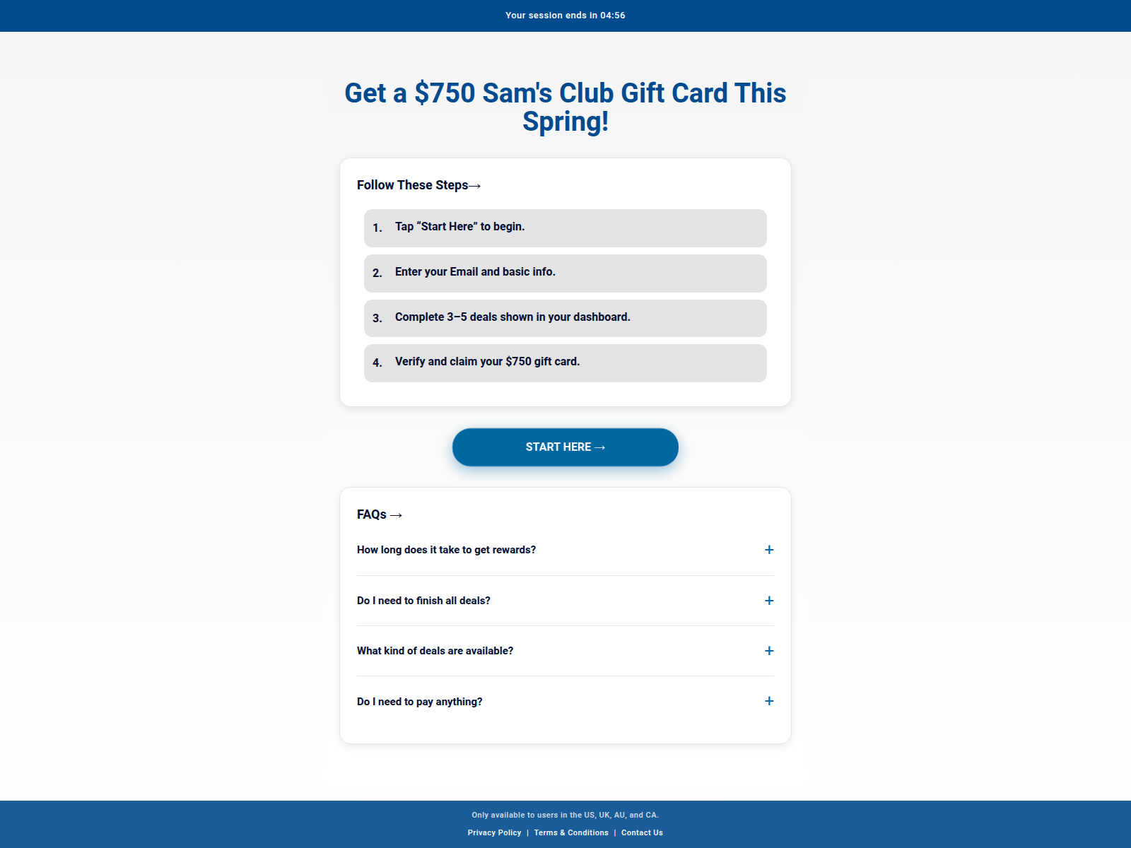 Screenshot of clubmarts.com
