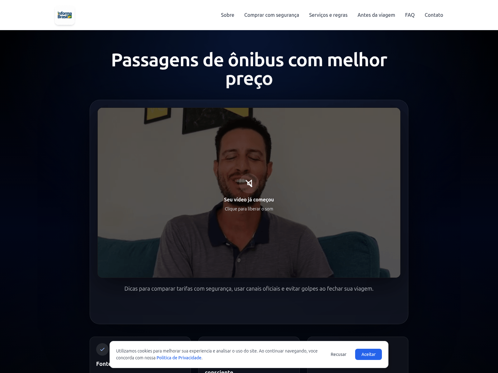 Screenshot of passagembarata2026.com