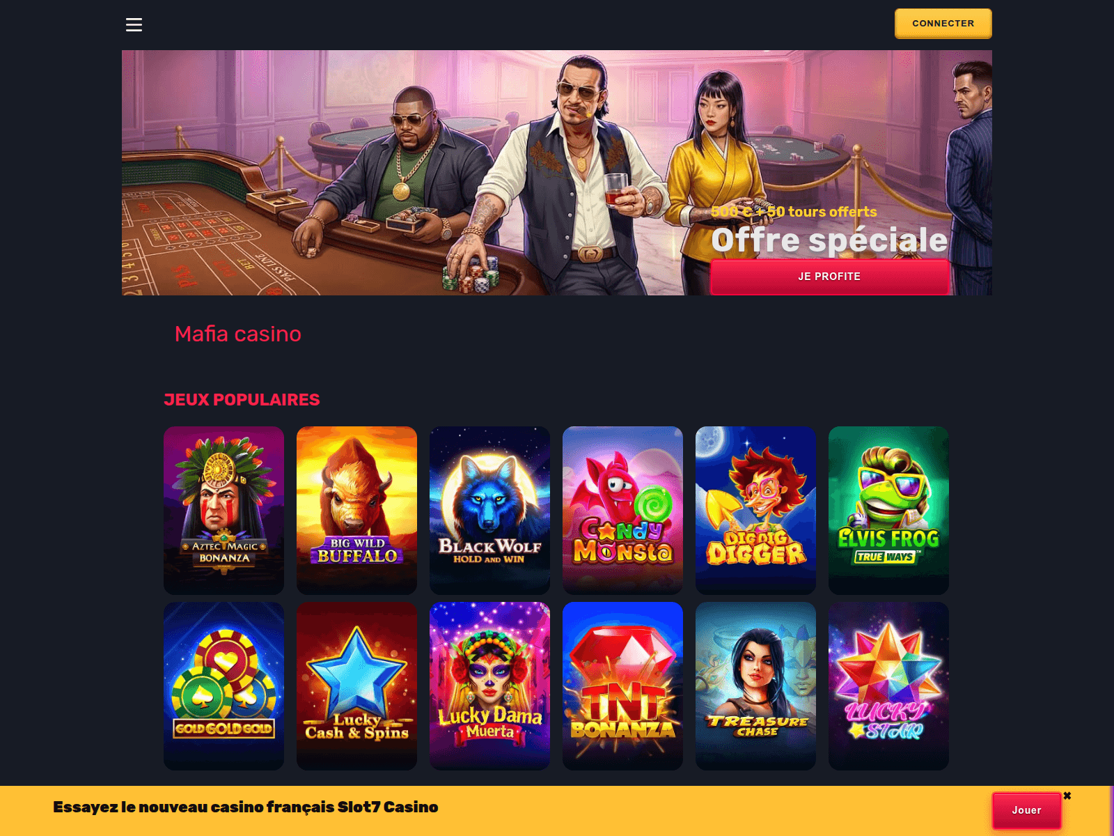 Screenshot of casinos-mafia.com