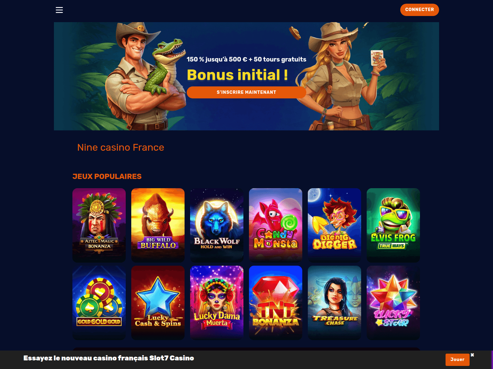 Screenshot of casinos-nine.com