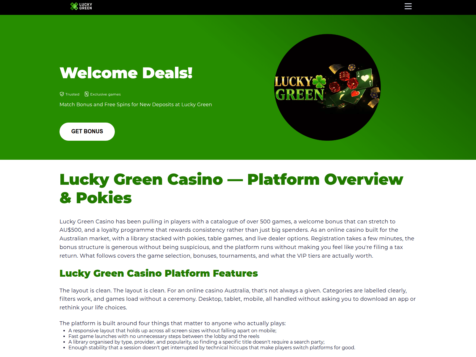 Screenshot of lucky-green-registration.com