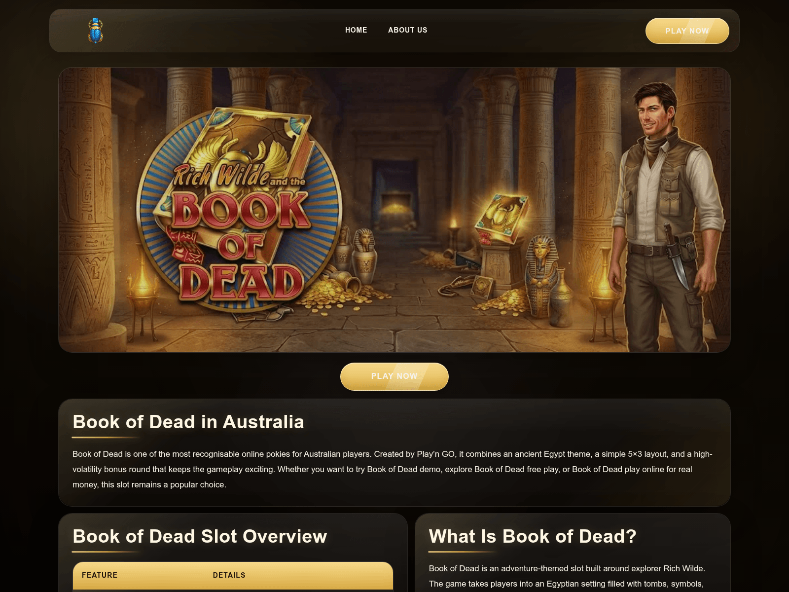 Screenshot of bookofdeadpokie.com