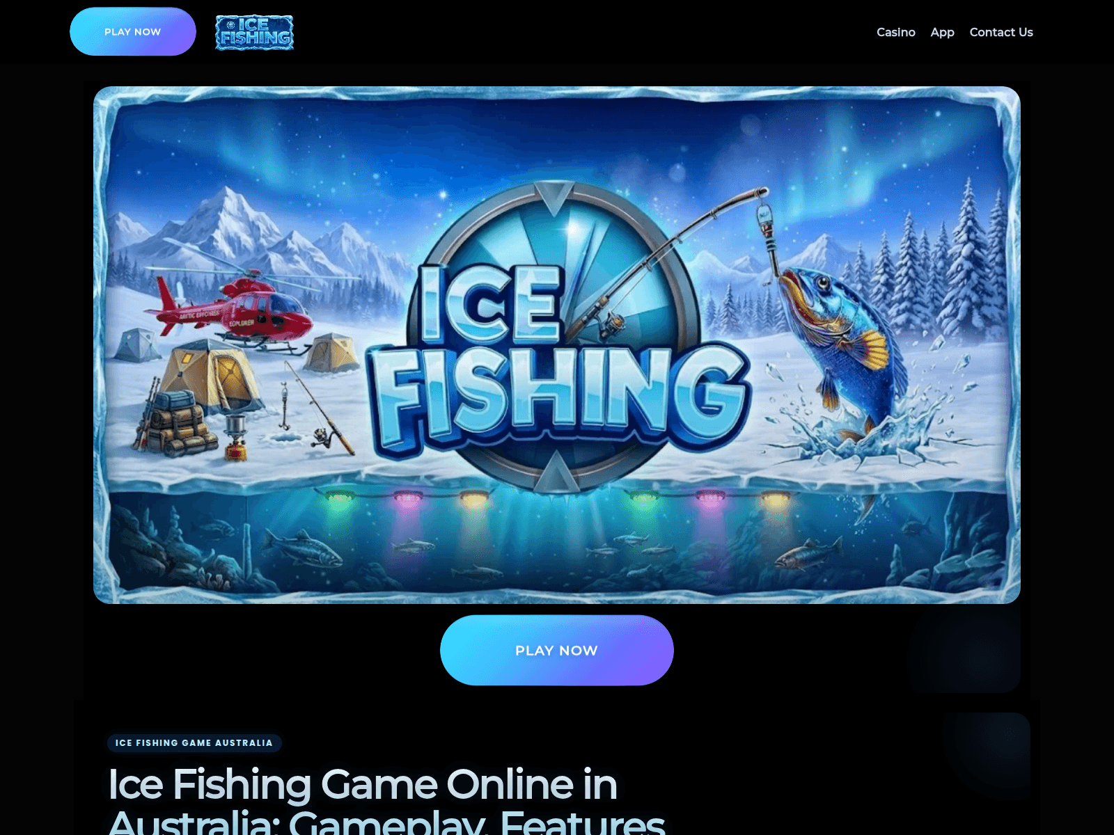 Screenshot of icefishingpokie.com