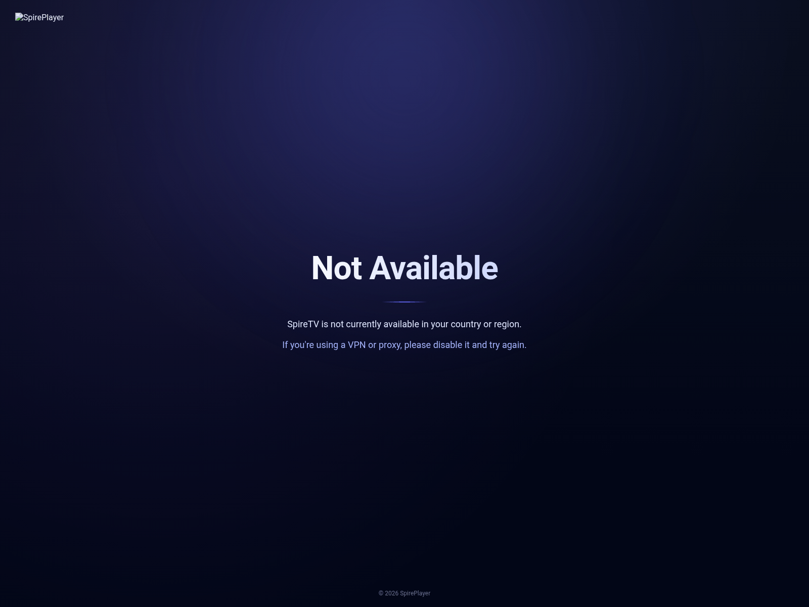 Screenshot of spireplayer.com
