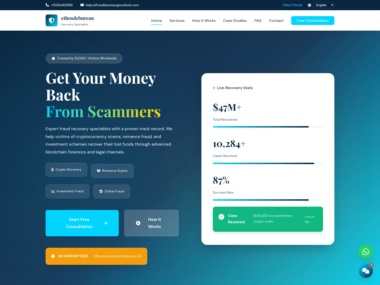 Screenshot of ethosdebureau.com