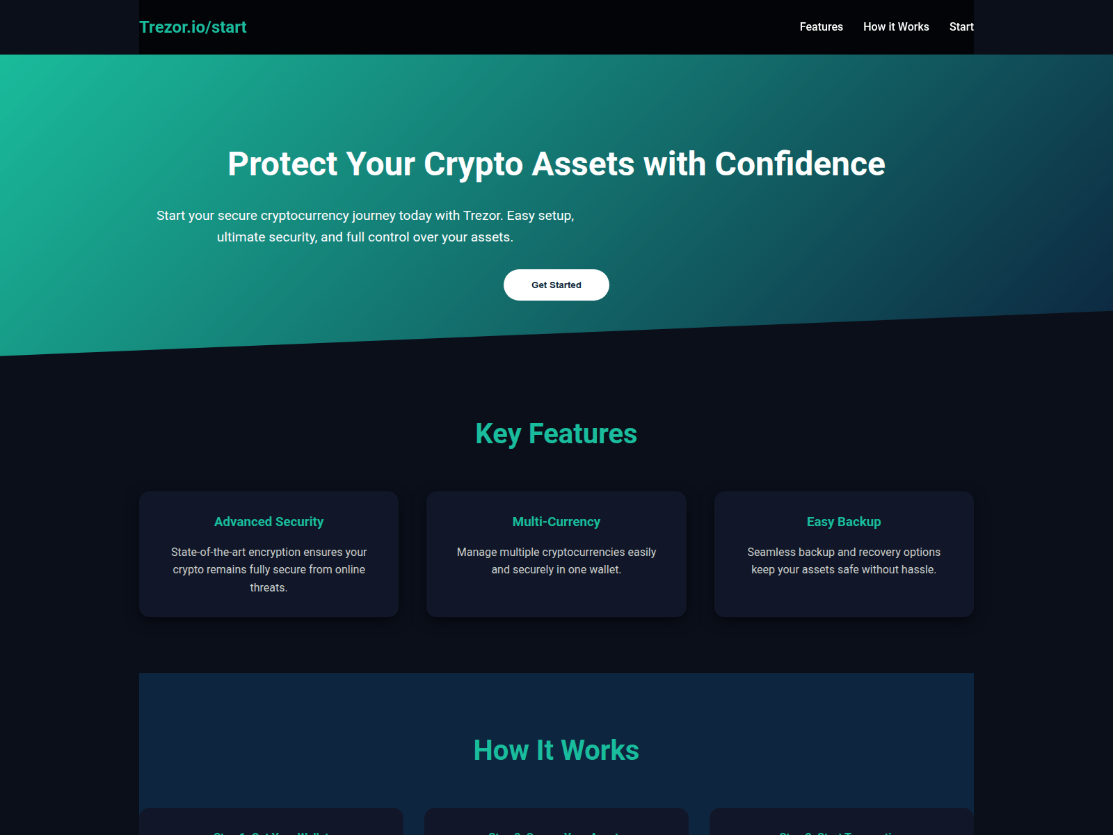 Screenshot of view-start-trezro.pages.dev