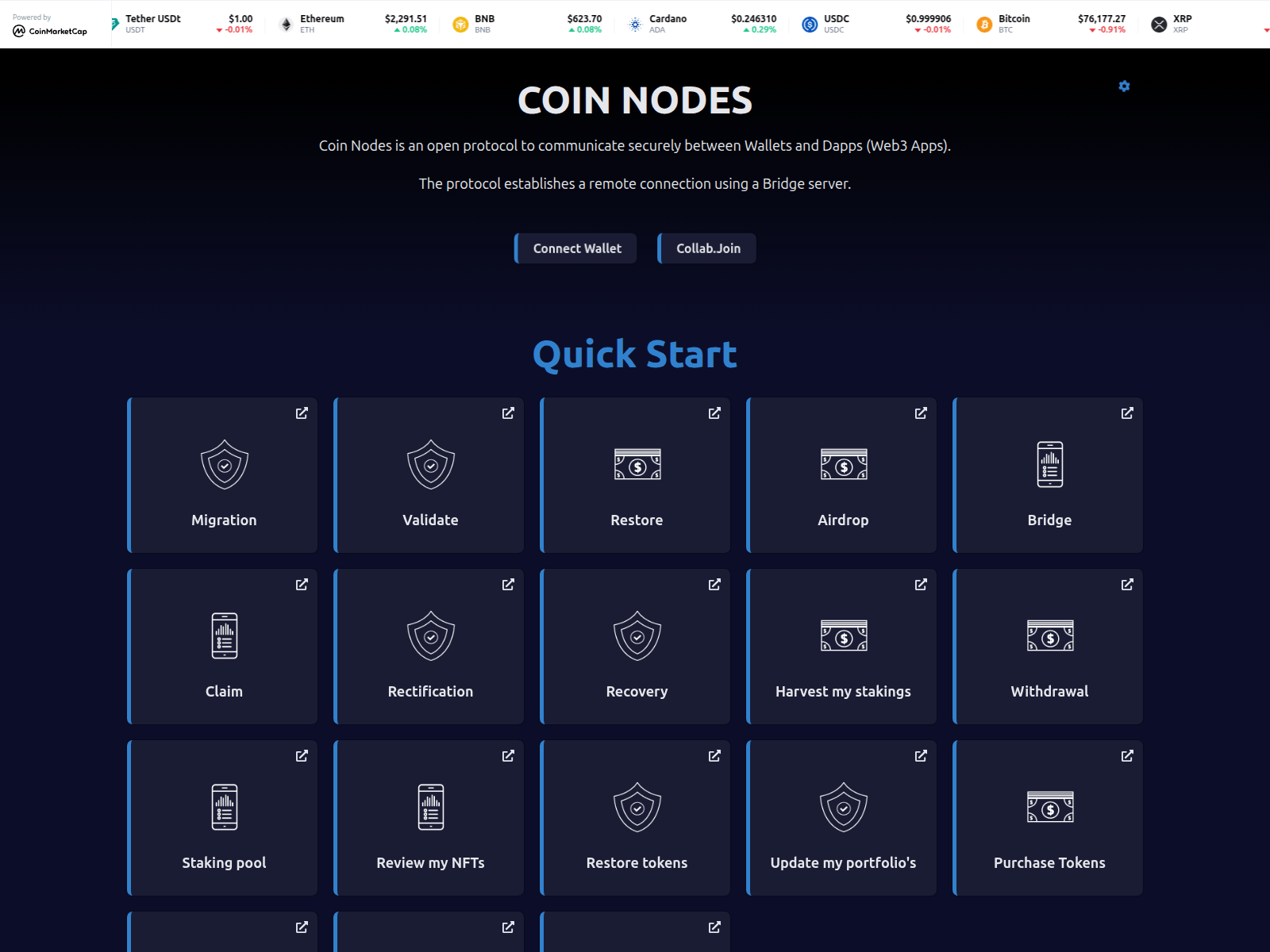 Screenshot of cryptovalidate-dev.pages.dev