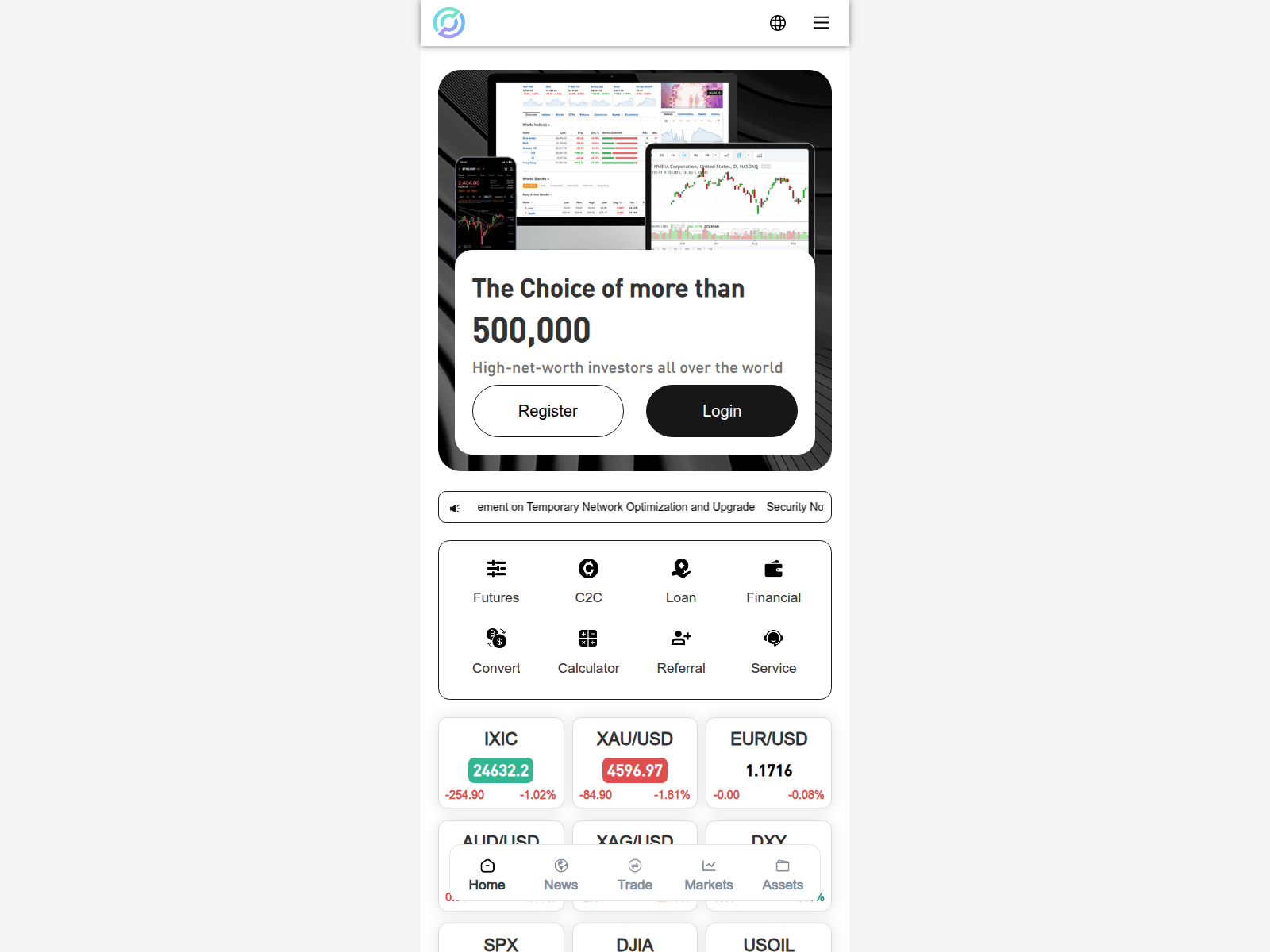 Screenshot of finanis.cc