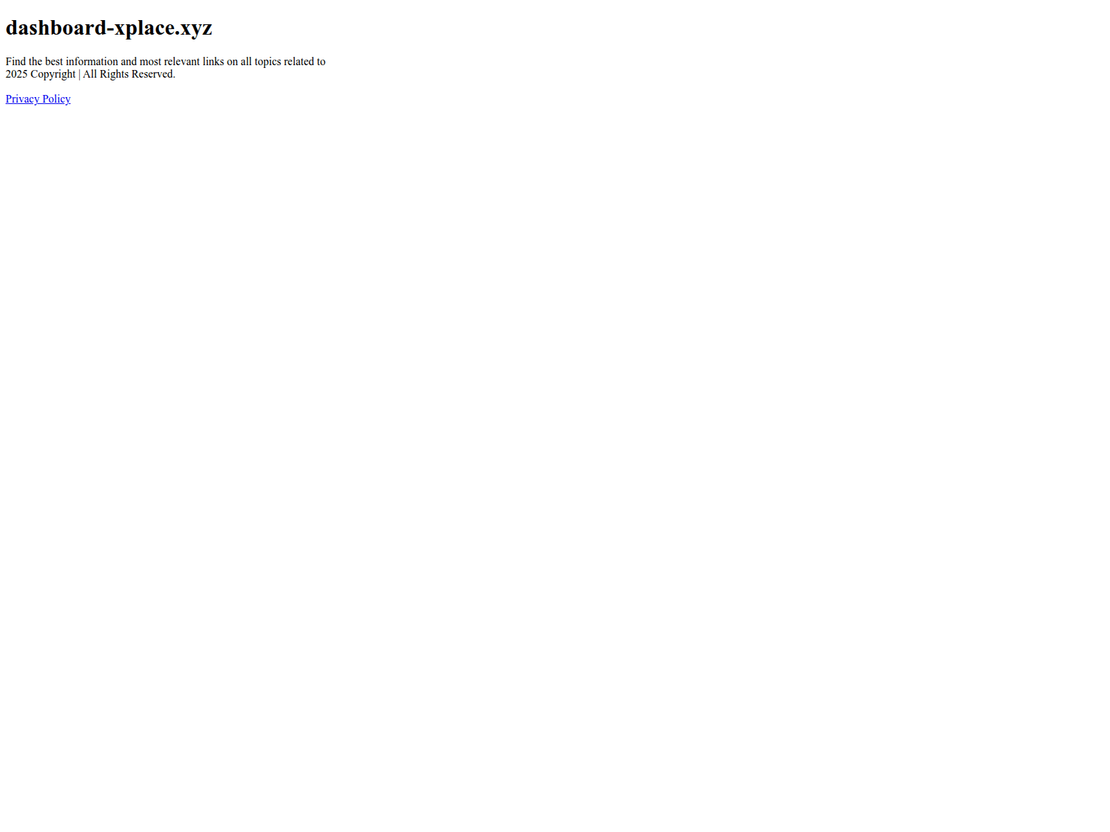 Screenshot of dashboard-xplace.xyz